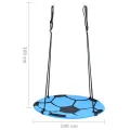 Balançoire nid d'oiseau Motif de ballon de foot 100 cm