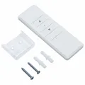 Auvent rétractable automatique et poteaux 3,5x2,5 m Crème