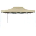 Tente pliable 3 x 4,5 m Blanc crème