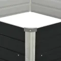 Jardinière surélevée Anthracite 129x129x45 cm Acier galvanisé