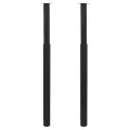 Pied de table télescopique 2 pcs Noir 710 mm - 1100 mm