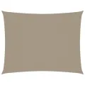 Voile de parasol tissu oxford rectangulaire 2,5x3,5 m taupe