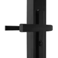 Porte intérieure Verre ESG et aluminium 76x201,5 cm Noir