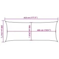 Voile d'ombrage 160 g/m² Taupe 2x4,5 m PEHD