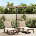 Parasol de jardin avec mât en aluminium 2x1,5 m Taupe