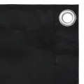 Écran de balcon Noir 75x500 cm Tissu Oxford