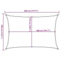 Voile d'ombrage 160 g/m² Vert clair 3x4 m PEHD