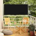 Auvent latéral rétractable de patio 140x300 cm Noir