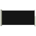 Auvent latéral rétractable de patio 140x300 cm Noir