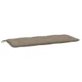 Coussins de banc jardin lot de 2 taupe 120x50x7 cm tissu Oxford