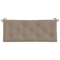 Coussins de banc jardin lot de 2 taupe 120x50x7 cm tissu Oxford