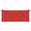 Coussins de banc jardin lot de 2 rouge 120x50x7 cm tissu Oxford