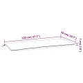 Coussins de banc jardin lot de 2 rouge 120x50x7 cm tissu Oxford