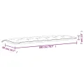 Coussins de banc jardin lot de 2 gris 200x50x7 cm tissu Oxford