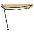 Auvent automatique sur pied 400x350 cm Jaune/Blanc