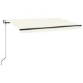 Auvent rétractable automatique 400x350 cm Crème