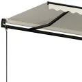 Auvent rétractable automatique 400x350 cm Crème