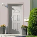 Porte d'entrée blanc 110x210 cm PVC
