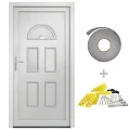 Porte d'entrée blanc 110x210 cm PVC