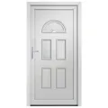 Porte d'entrée blanc 110x210 cm PVC