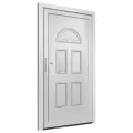 Porte d'entrée blanc 110x210 cm PVC