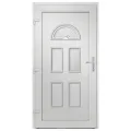 Porte d'entrée blanc 110x210 cm PVC