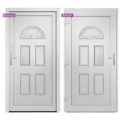 Porte d'entrée blanc 110x210 cm PVC