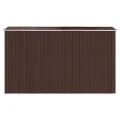 Abri de jardin Marron foncé 192x357x223 cm Acier galvanisé