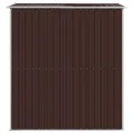 Abri de jardin Marron foncé 192x191x223 cm Acier galvanisé