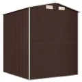 Abri de jardin Marron foncé 192x191x223 cm Acier galvanisé