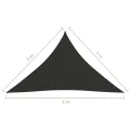 Voile de parasol tissu oxford triangulaire 5x5x6 m