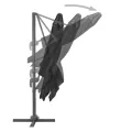 Parasol de jardin en porte-à-faux et poteau en aluminium