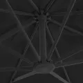 Parasol de jardin en porte-à-faux et poteau en aluminium