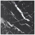 Dessus de table noir 70x70 cm 6 mm verre trempé design marbre