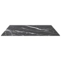 Dessus de table noir 70x70 cm 6 mm verre trempé design marbre