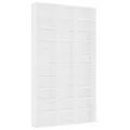 Armoire à CD Blanc 102x16x177,5 cm Bois d'ingénierie