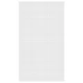 Armoire à CD Blanc 102x16x177,5 cm Bois d'ingénierie