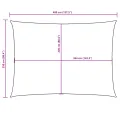 Voile de parasol tissu oxford rectangulaire 2,5x4 m noir