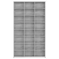 Armoire à CD Sonoma gris 102x23x177,5 cm Bois d'ingénierie