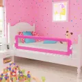 Barrière de lit pour enfants 150x42 cm Rose