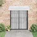 Auvent de porte Gris 200x100 cm Polycarbonate