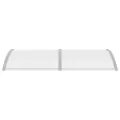 Auvent de porte Gris 200x100 cm Polycarbonate