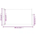 Auvent latéral rétractable de patio 170x300 cm Rouge