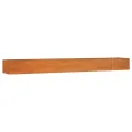 Lit surélevé de jardin rouillé 480x80x45 cm acier corten