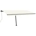 Auvent automatique sur pied 450x300 cm Crème