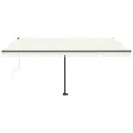 Auvent automatique sur pied 450x300 cm Crème