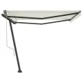 Auvent automatique sur pied 450x300 cm Crème