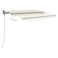 Auvent automatique sur pied 450x300 cm Crème