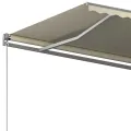 Auvent automatique sur pied 450x300 cm Crème