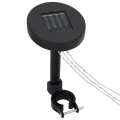 Tonnelle et rideau et guirlande lumineuse LED 3x3 m Blanc crème